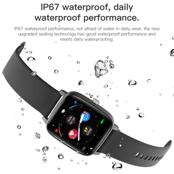 2021 NOVO T98 Pametno Gledati Moški Ženske Srčnega Tlaka IP67 Nepremočljiva Šport Bluetooth Smartwatch Manšeta za iOS Android
