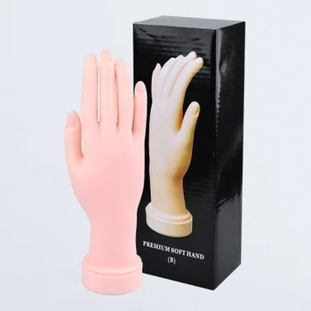 1Pcs Prilagodljiv Mehke Plastike Flectional Manekenka Model Slikarske Prakse Orodje za Nail Art Lažne Strani, za Usposabljanje Nail Salon