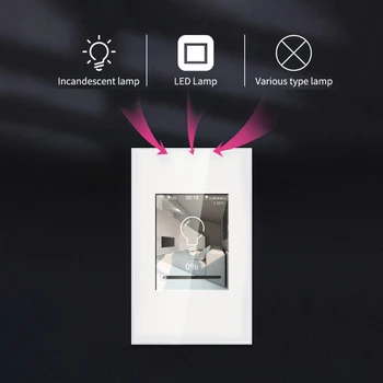 LCD Wifi Smart Stenske Luči Stikalo za Delo Z Apple Homekit Alexa googlova Domača stran EU NAS 110V 220V, Porabe Energije, Pametni Dom Stikalo 95255