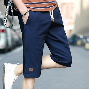 Hlače hlače za moške poletne priložnostne svoboden Capris velikosti orodne hlače trendy Capris moške plaža hlače 7XL 6XL dokolenske hlače (pumparice) 5XL