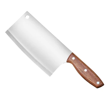 Iz nerjavečega Jekla, Gospodinjstvo, Leseni Ročaj Mesa Oster Nož z Dvojnim namenom Nož Rastlinskih Rezanje, Rezanje Nož Kuhinjski Noži