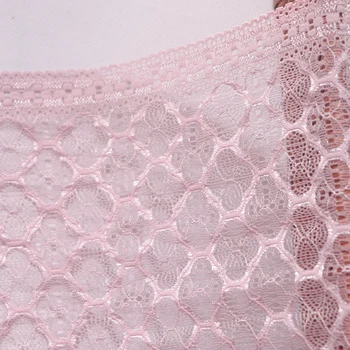 2 Metrov za 22,5 cm Širok mehko geometrijo Elastična Stretch Čipke Trim roza Za Modrc Oblačila Dodatki, ki Obleko Šivati Perilo Tkanine, Čipke