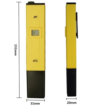 PH Meter Digitalni PH Tester Kakovost Vode Testerjev, sredstvo za uravnavanje Kislosti Ukrep Napravo Vodni Bazen Akvarij Hydroponics Domače pivo pH 0-14 let 40%