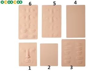 3D Silikonski Stalno Ličila Tatoo Prakse Usposabljanja Ponaredek Kože Prazne Oči, Ustnice, Obraz Za Microblading Tatoo Pralni Začetnik 96274
