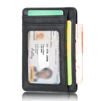 Blokiranje Usnjena Denarnica za Kreditne ID Kartico sim Torbici Denar Primeru za Moške, Ženske 2020 Modna Torba 11.5x8x0.5 cm 96432
