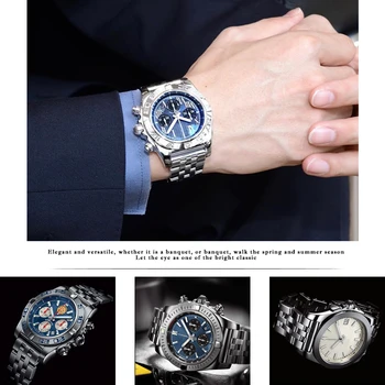 20 mm 22 mm 24 mm Visoko Kakovostnega Jekla Watch Trak Zložljiva Sponke Watch Band za Breitling SUPEROCEAN MAŠČEVALEC Watch Zapestnice za Moške