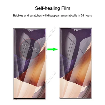 Za Samsung Galaxy Note 20 Ultra 5G / 4G Kamera Protection & Screen Protector HD Hydrogel Film Mehko 3D Polno Kritje Ukrivljen Stražar