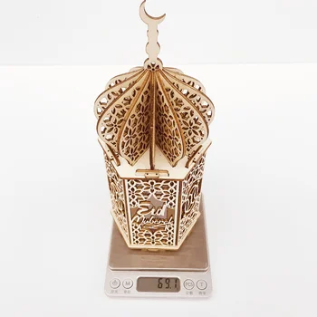 Muslimanski Festival Svetlobe Lesena Palača Svetlobe Noč EID Mubarak Ramadana Dekoracijo za Dom Ramadana ornament Islam Stranka Dobave 9729