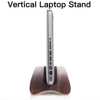 Lesene Vertikalne Namizje Laptop Stand Imetnik Znanja Dock Nosilec za 13.3/15.4/16inch Macbook Pro 11.6/13.3-palčni Macbook Air