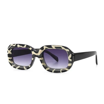 Blagovne znamke Oblikovalec Star Ovalne sončna Očala Ženske Retro Zebra Okvir Očal za moške Trendy Kvadratnih sončna Očala Novi Odtenki Oculos UV400