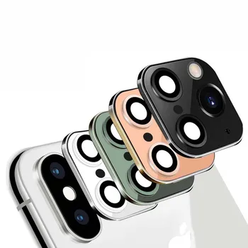 Anti-Scratch Spremenjen Kovinske Nalepke Sekund Spremembe Pokrovček Objektiva Kamere ZA iPhone X XS XR MAX Lažne Kamere ZA iPhone 11 Pro Max