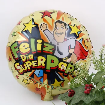 10pcs/veliko španski Očeta dni Balone Helija, 18 inch Feliz Super Papa Dia Folijo Globos za Očeta, Rojstni dan Odlikovanja