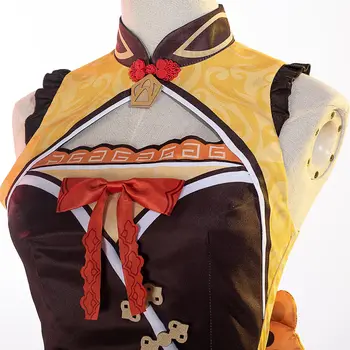 Anime Igra Genshin Vpliv Xiangling Cosplay Obleke Kostum Halloween Pustni Kostum Ženske Božično Darilo za Dekle