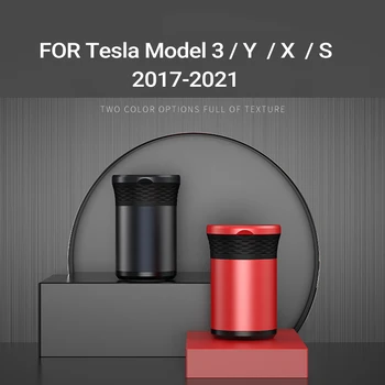 TEY Model Y Avtomobilski Cigaretni Dim, Držalo Za Tesla Model 3 2021 Pribor LED Modra Svetloba Model S Model X Pepelnik Dekoracijo NOVA 9896