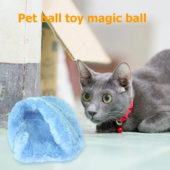 5pcs baterijsko Hišne Električne Čarobno Roller Ball Samodejno Pes, Mačka Smešno Igrače Trajnost Smešno Ugriz Squeak Trojk